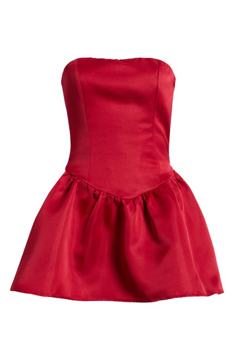 Soft Bloom Drop Waist Minidress