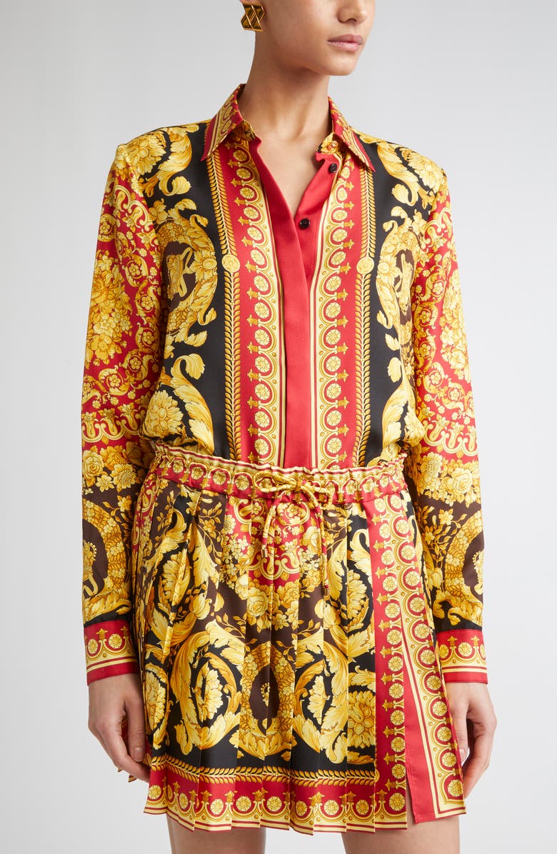 Versace Bind Earrings, Alternate, color, Versace Gold