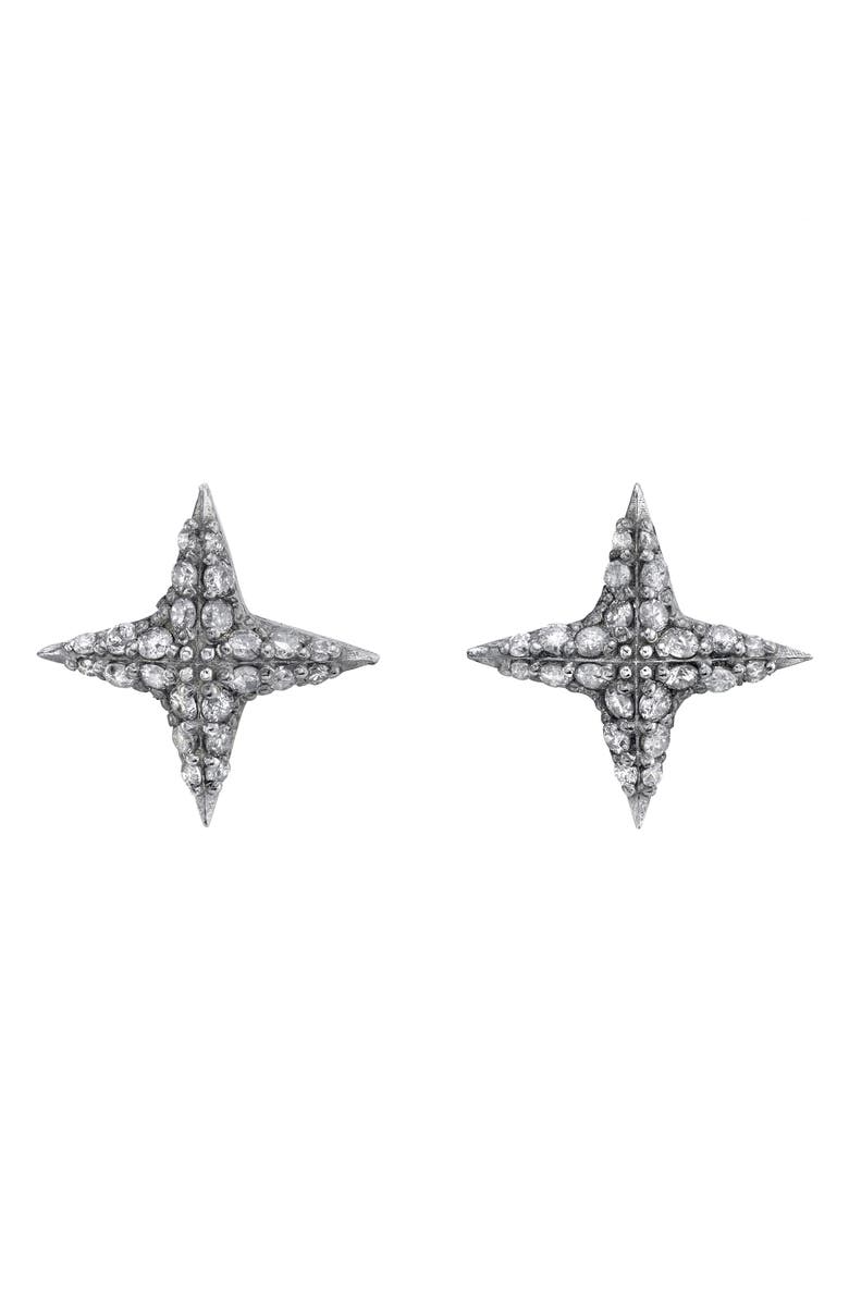 Sheryl Lowe Diamond Star Stud Earrings, Main, color, 