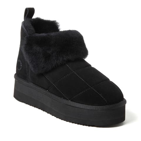 Fireside Bayswater Genuine Shearling Quilted Platform Bootie (Women)