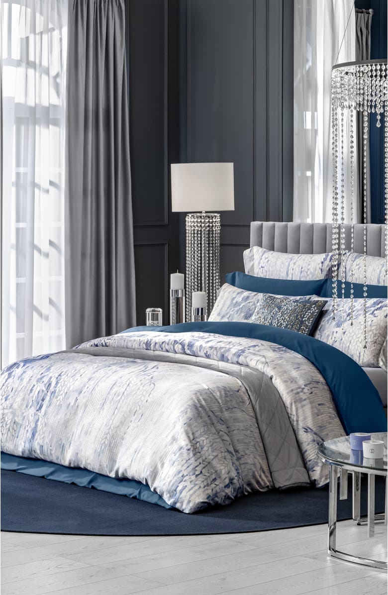 Togas Wilonna duvet cover, Alternate, color, Blue