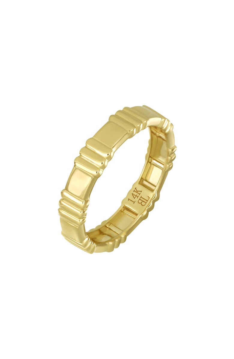 Bony Levy 14K Yellow Gold Textured Stackable Band Ring, Main, color, 14K Yellow Gold
