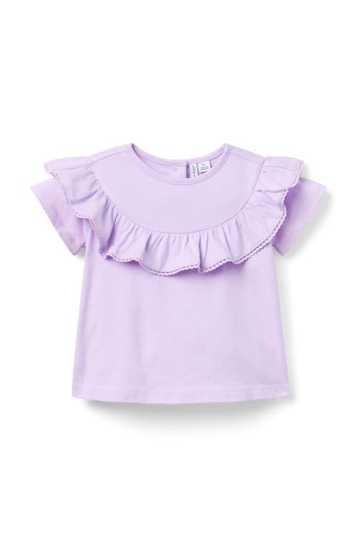 Janie And Jack Kids'  Ruffle Top In Purple