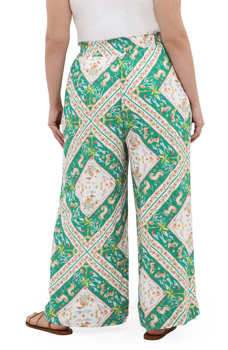 City Chic Jayla Print Pants, Alternate, color, Prairie Scarf