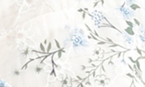All In Favor All In Ivory Blue Floral