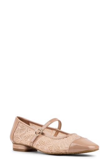 Donald Pliner Mary Jane Ballet Flat In Animal Print