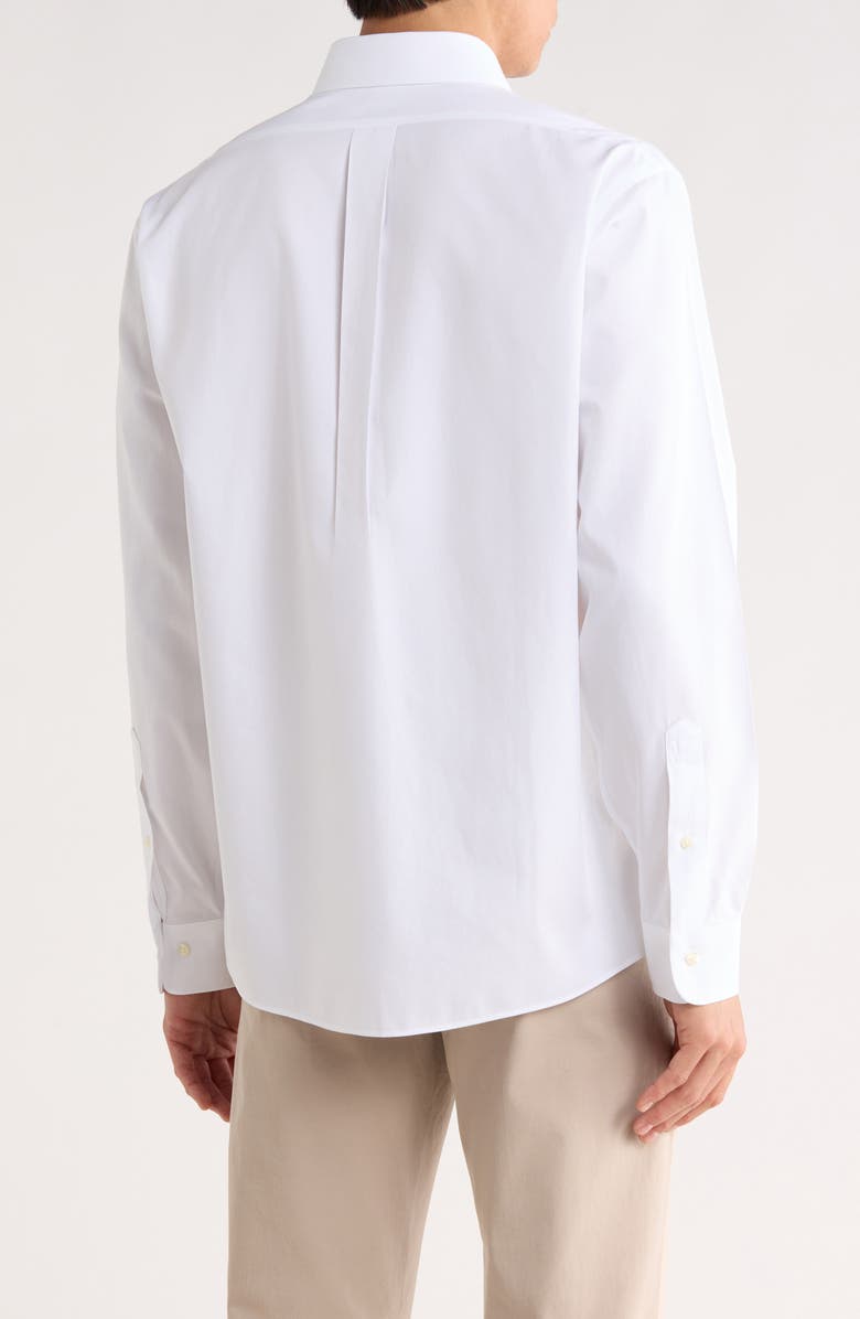 Brooks Brothers Regular Fit Non-Iron Cotton Dress Shirt, Alternate, color, White