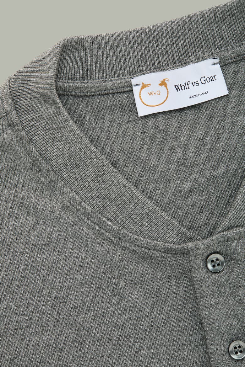 Henley Short Sleeve Viscose Interlock, Alternate, color, Mais Grey
