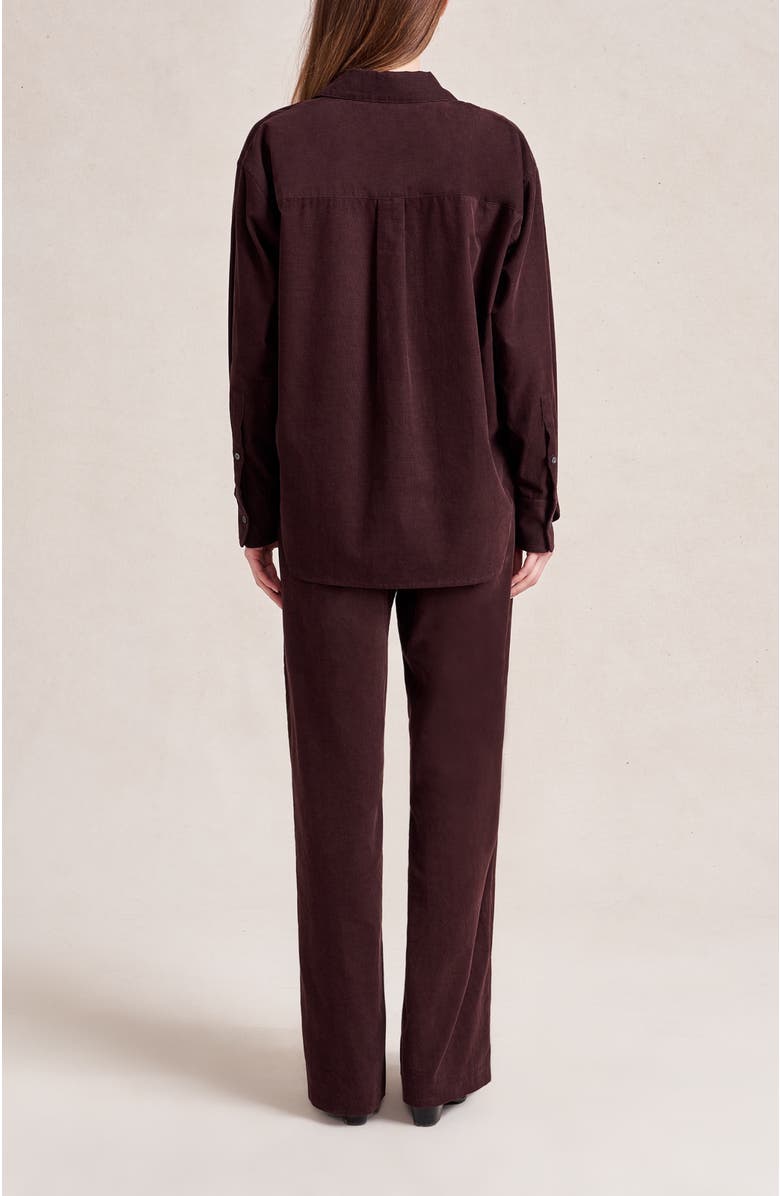 La Ligne Alain Shirt, Alternate, color, Chocolate