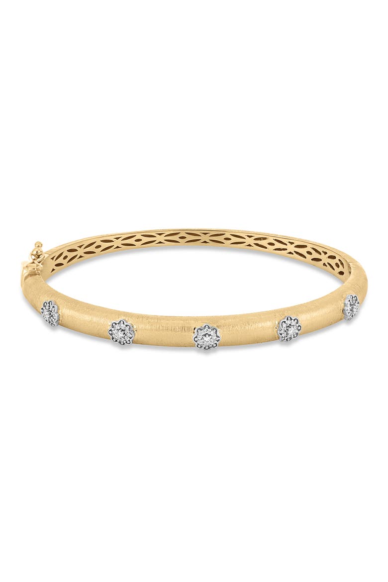 18K Gold El Mar Diamond Bangle Bracelet, Main, color, 18K GOLD