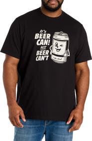 LIFE IS GOOD Big & Tall Beer Can Beer Can't Graphic Tee