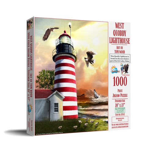 West Quoddy Lighthouse 1000 piece Jigsaw Puzzle for Adults