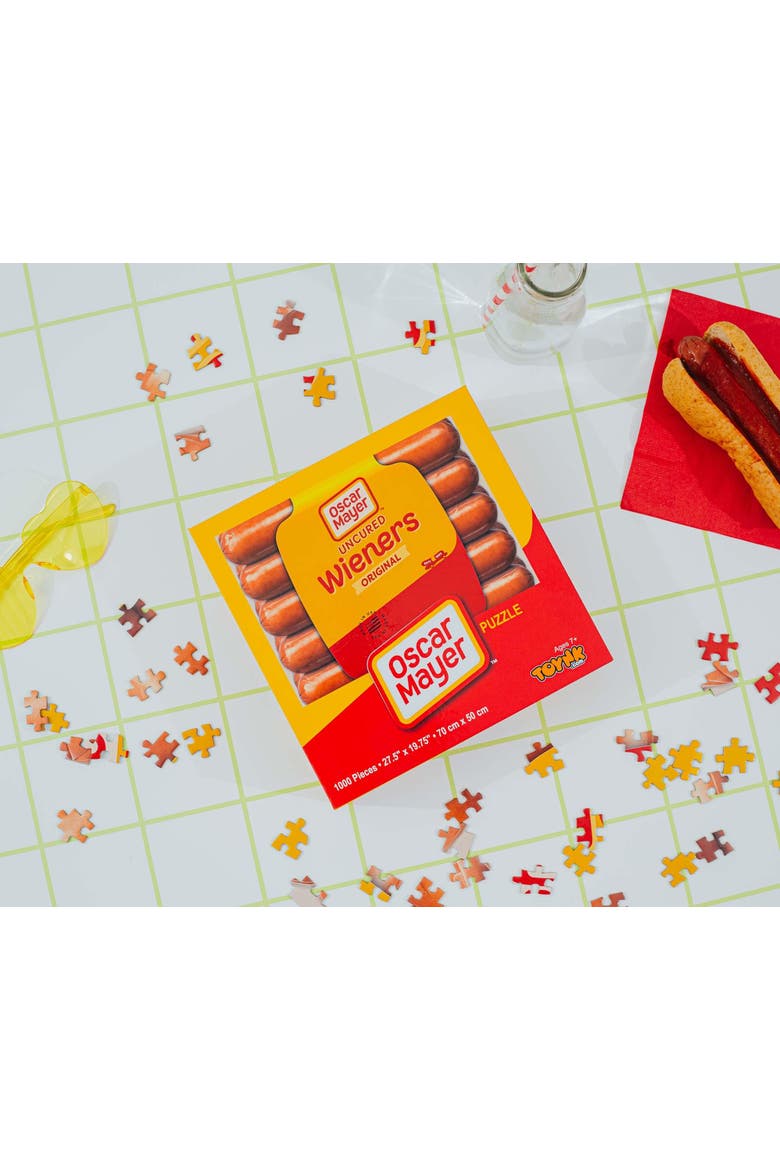 Oscar Mayer Hot Dogs 1000-Piece Jigsaw Puzzle | Toynk Exclusive, Alternate, color, Red