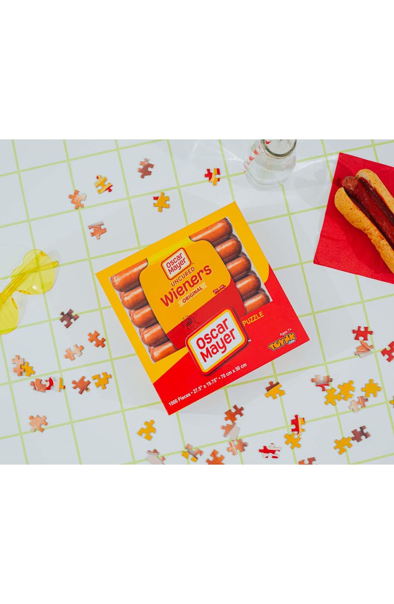 Toynk Oscar Mayer Hot Dogs 1000-Piece Jigsaw Puzzle | Toynk Exclusive, Alternate, color, Red