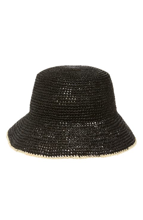 Isadora Straw Bucket Hat