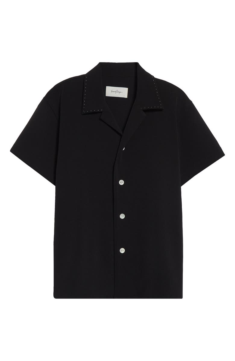 Second Layer Avenue Camp Shirt, Alternate, color, Black 0015