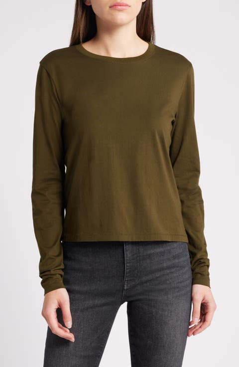 Cotton Crewneck Top