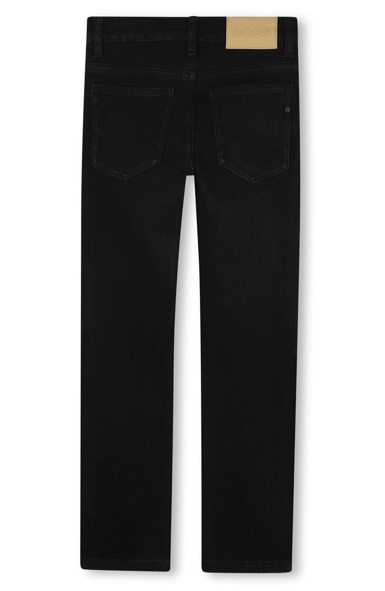 BOSS Kidswear Kids' Straight Leg Jeans, Alternate, color, Black