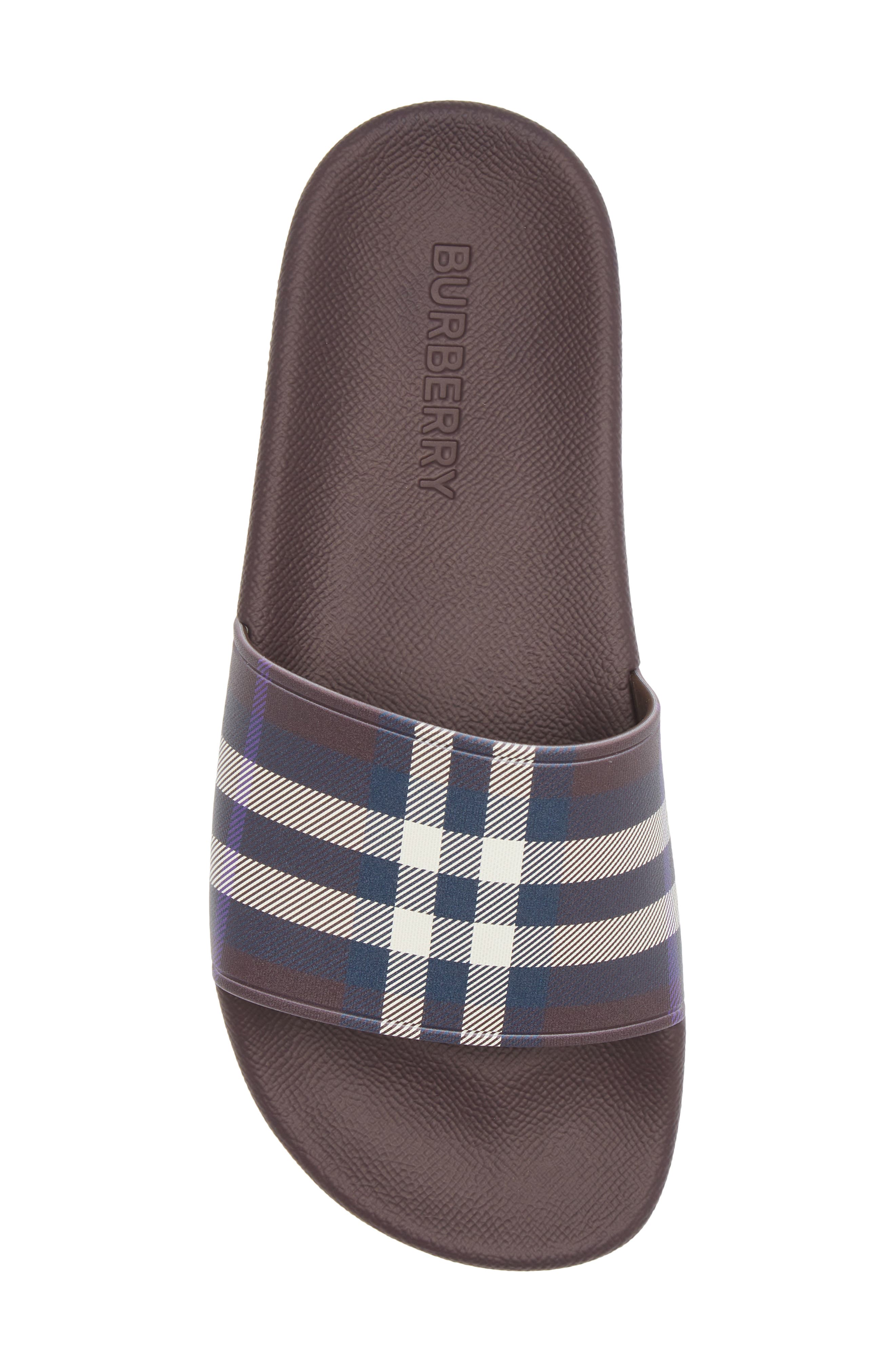 Burberry Furley Check Slide Sandal, Alternate, color, 