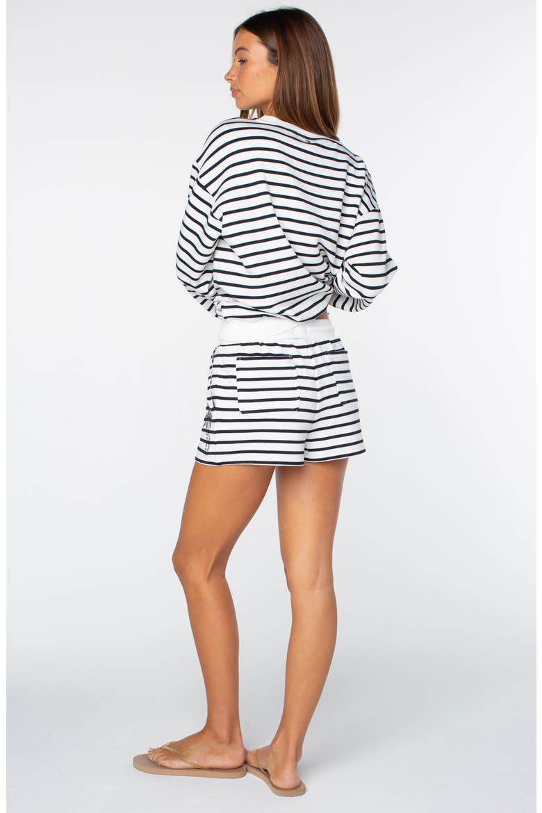 Surfing by Moonlight Striped Shorts, Alternate, color, ANTHRACITE