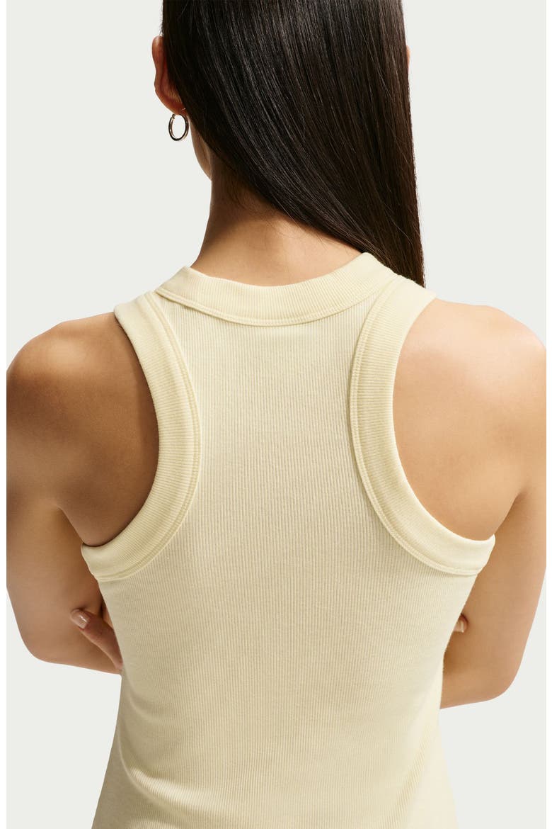 Sportswear Chill Knit Rib Tank Dress, Alternate, color, ALABASTER/ SAIL