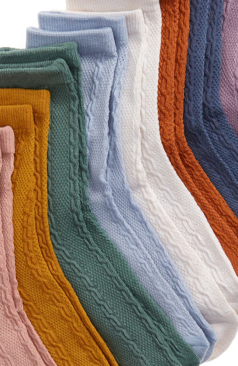 Capelli New York Kids' Assorted 8-Pack Crew Socks, Alternate, color, 