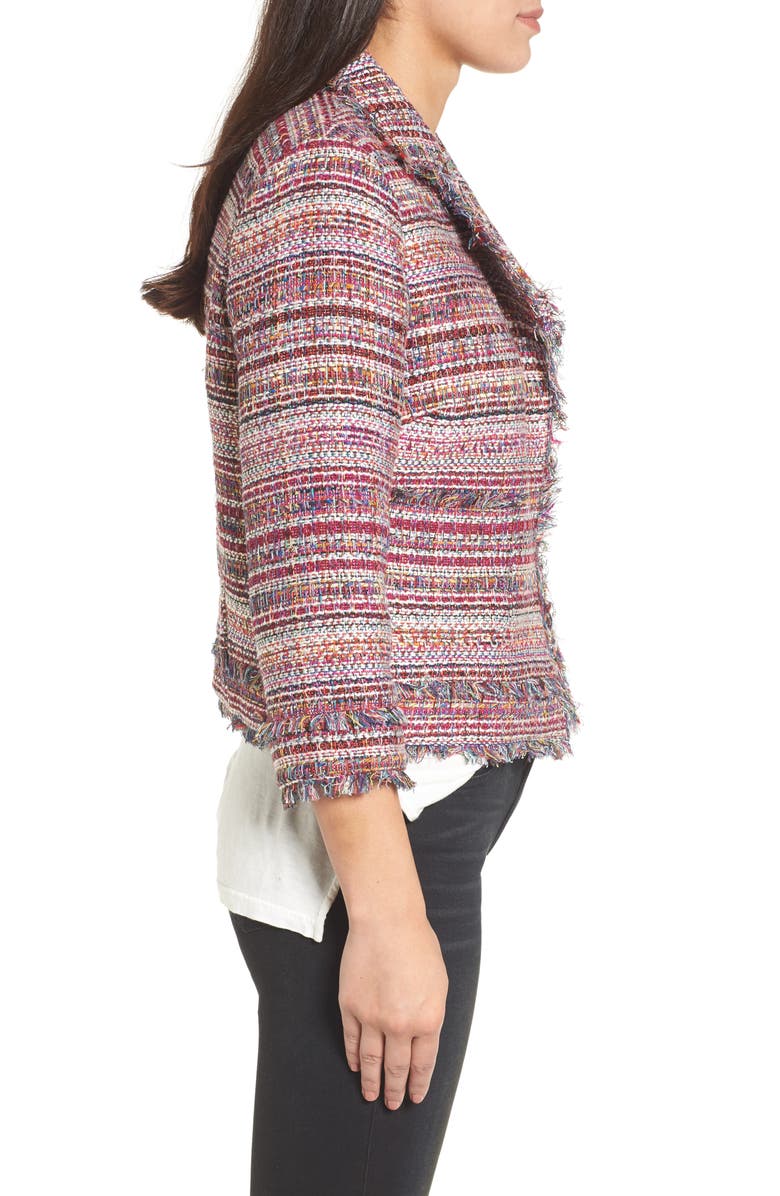 Halogen<sup>®</sup> Tweed Open Front Jacket, Alternate, color,