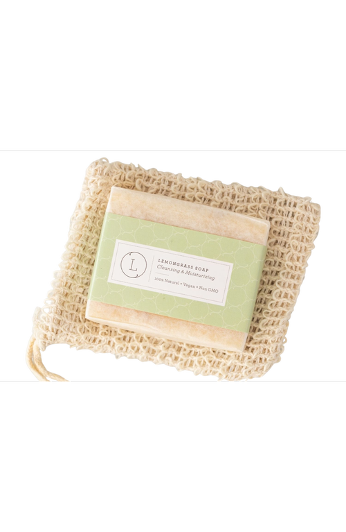 Lizush Natural Cold Process Soap Bar With Essential Oils In Lemongrass
