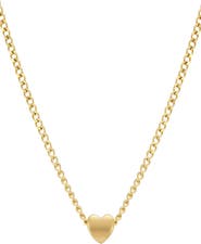 Adornia 18K Gold Plated Sterling Silver Heart Pendant Necklace