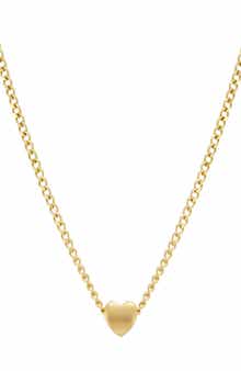 Adornia 18K Gold Plated Sterling Silver Heart Pendant Necklace