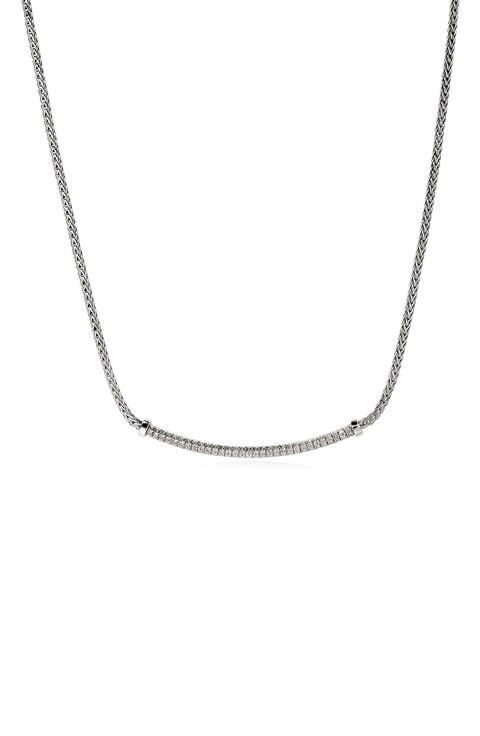 JH Essentials Pavé Necklace, Diamonds, 1.8mm
