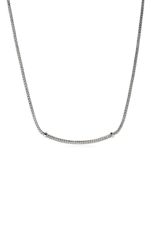 JOHN HARDY JOHN HARDY JH ESSENTIAL PAVÉ NECKLACE, GOLD, DIAMONDS