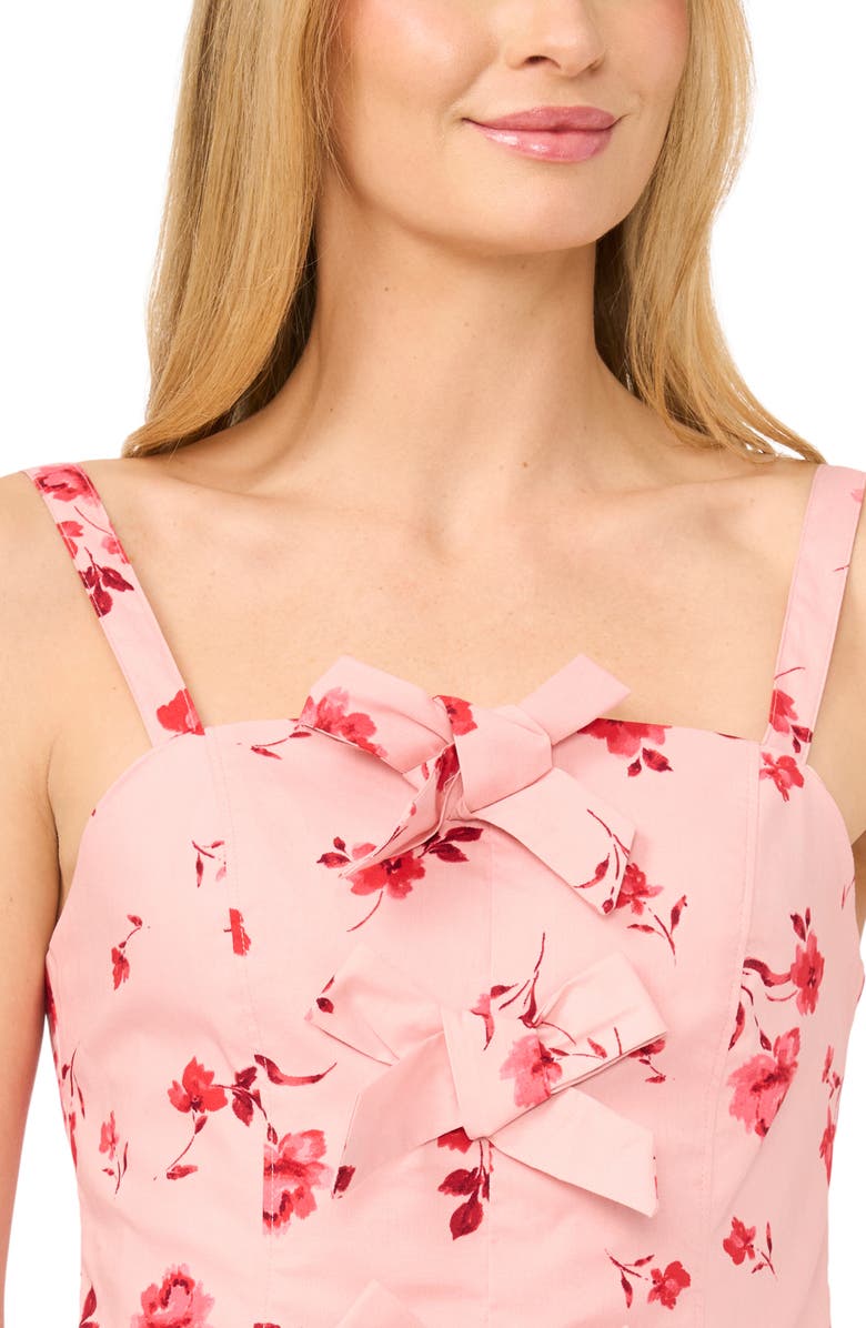 CeCe Bow Detail Square Neck Camisole, Alternate, color, Coral Bloom