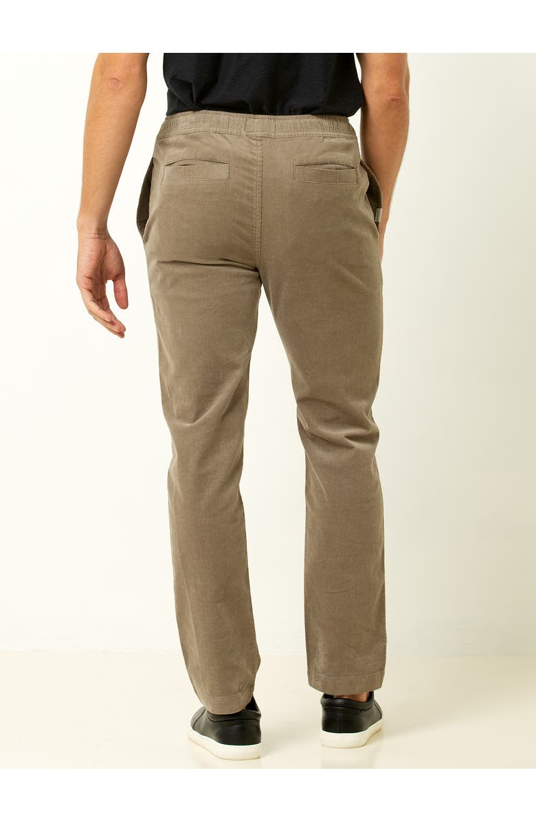 Single Stitch Drawstring Corduroy Pants, Alternate, color, Tan