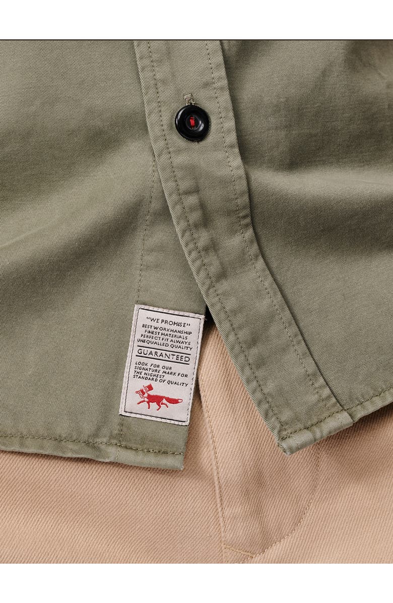 Aubin Long Sleeve Cole Twill Overshirt, Alternate, color, Pale Khaki