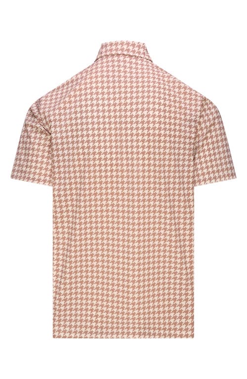 Eastside Golf Snap Placket Performance Golf Polo In Animal Print