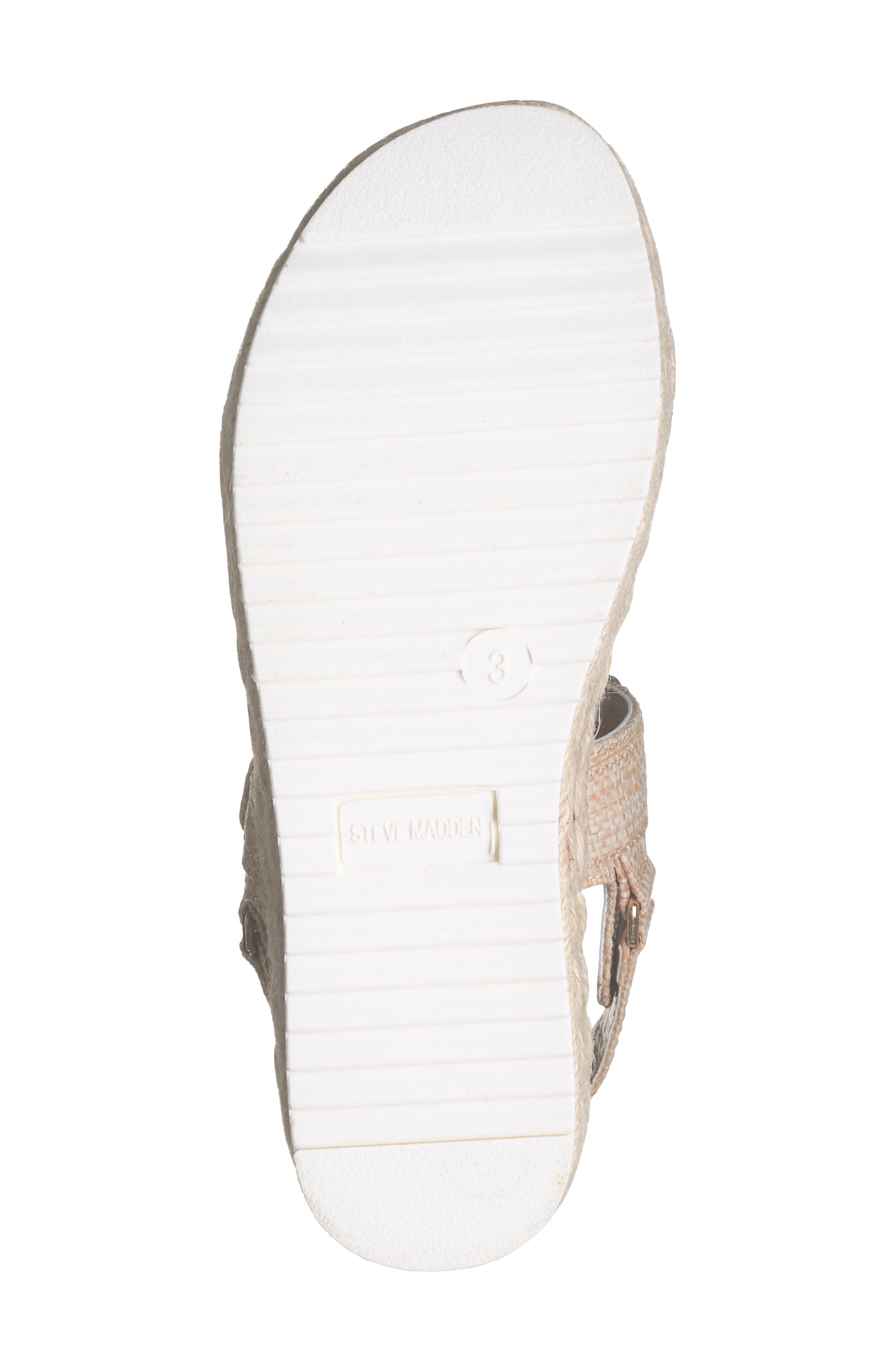 Steve Madden Kids' JBigbren Platform Sandal, Alternate, color, Natural