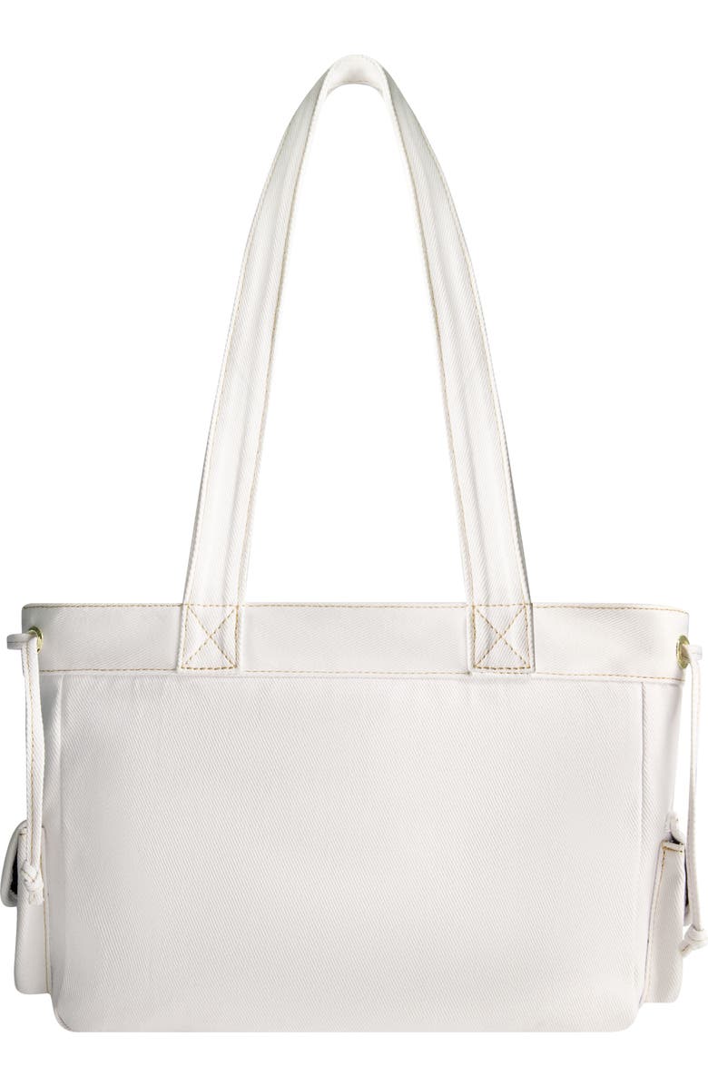 True Religion Multi-Pocket Denim Tote, Alternate, color, White