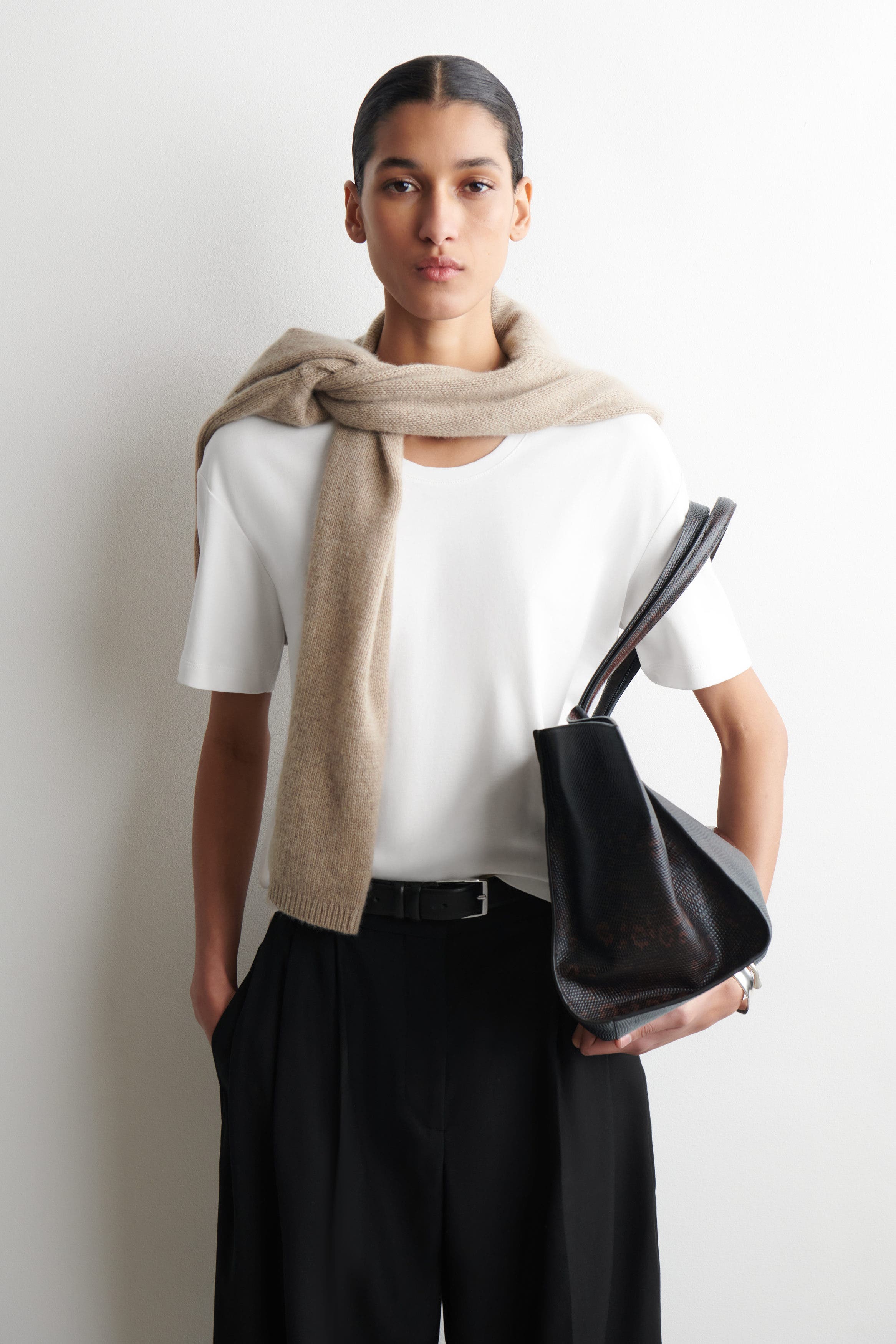Scoop-Neck Cotton T-Shirt