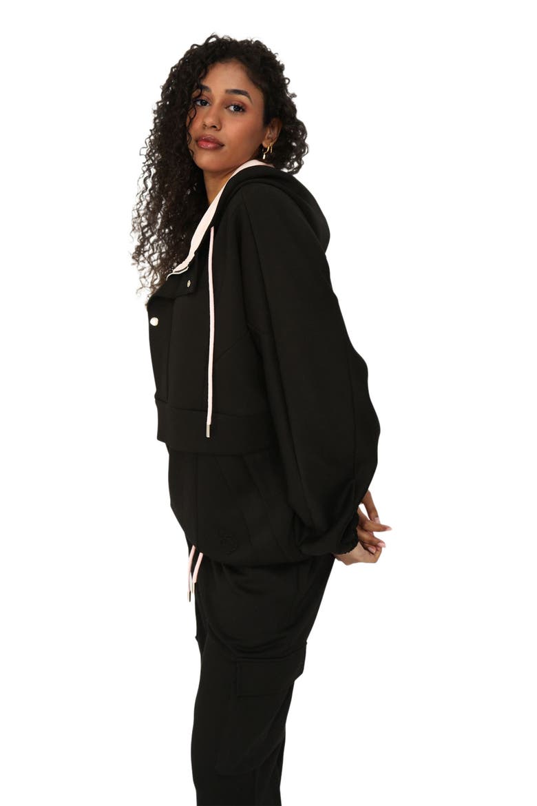 Best Of Me Panelled Hoodie, Alternate, color, Black