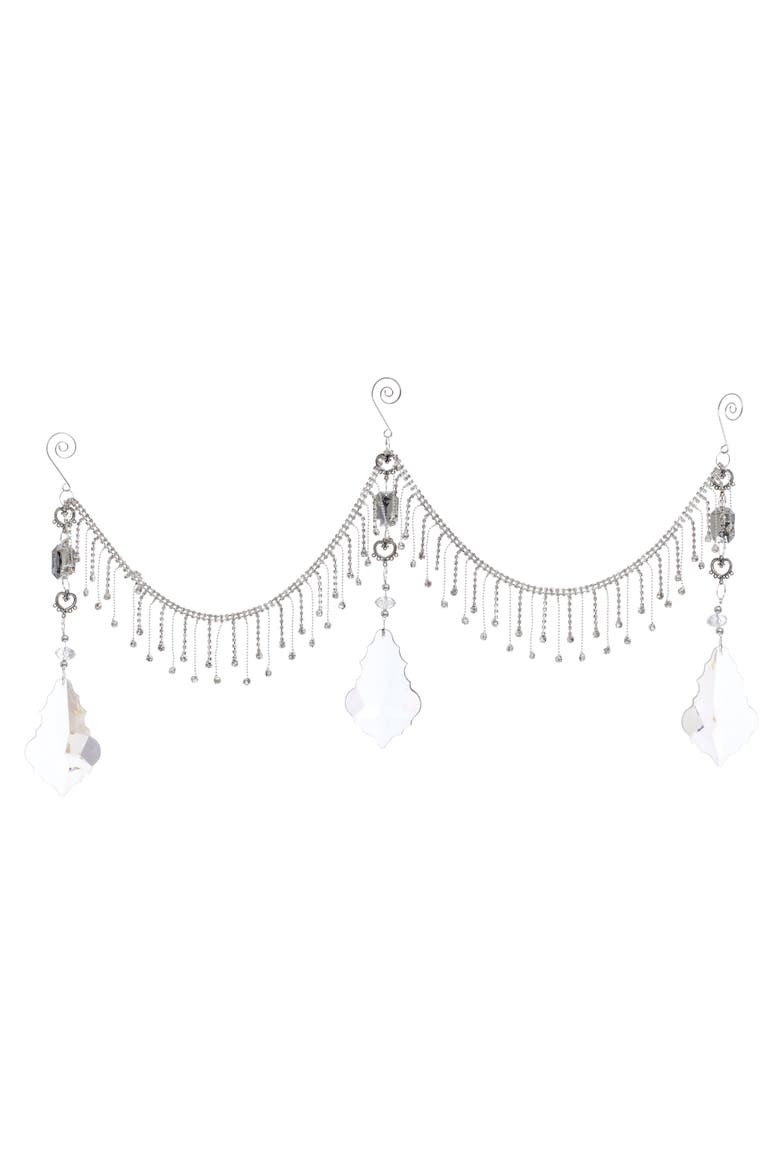 Hanging Crystal Swag, Set of 2, Main, color, Silver