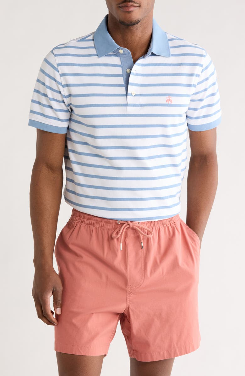 Brooks Brothers Short Sleeve Pique Polo, Main, color,