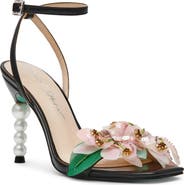 Betsey Johnson Kasie Beade Flower Ankle Strap Sandal