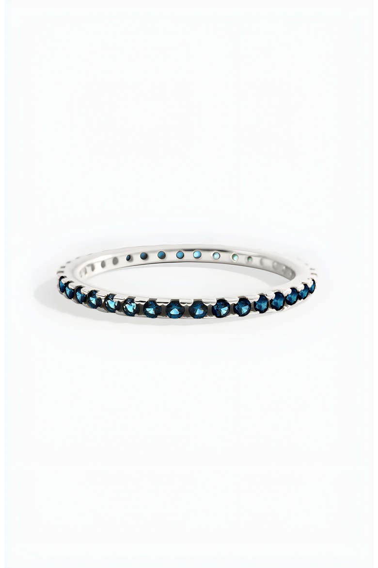 December Birthstone Eternity Stacking Ring, Alternate, color, 925 Sterling Silver