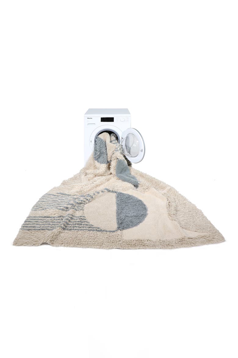 Woolable Sun Rays Wool Area Rug, Alternate, color, BROWN TONES