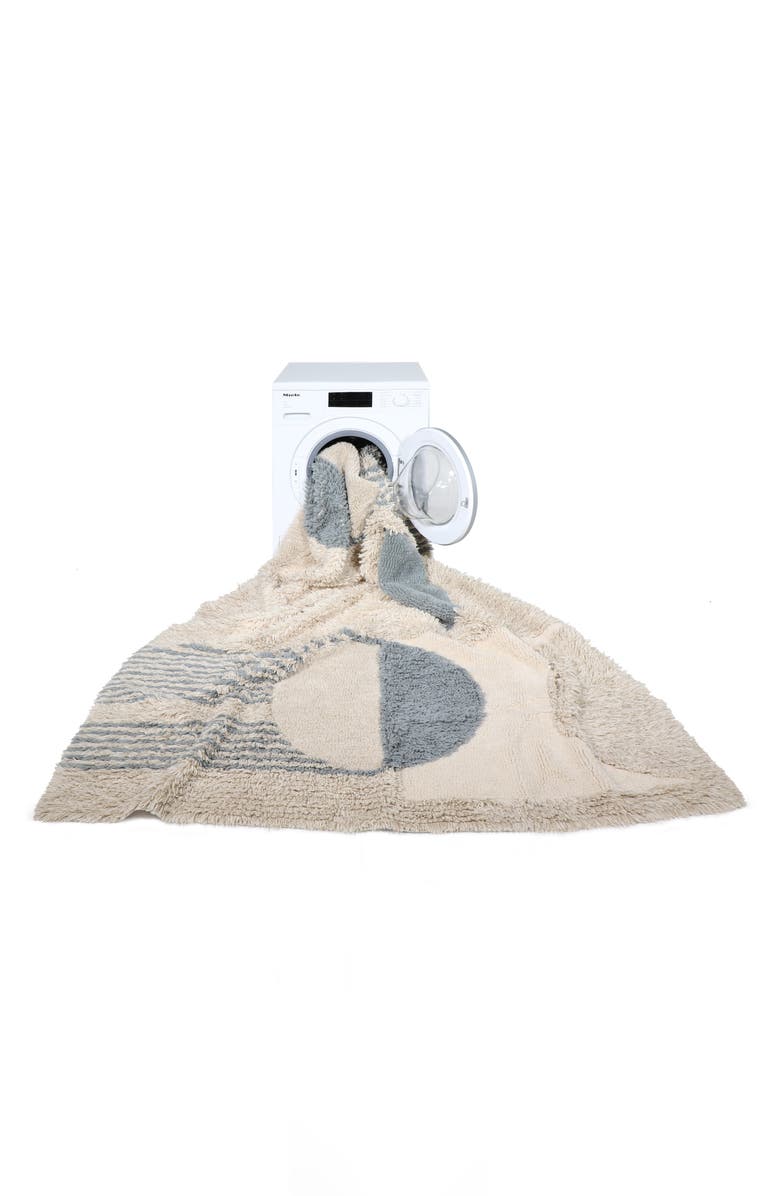 Lorena Canals Woolable Sun Rays Wool Area Rug, Alternate, color, Brown Tones