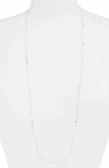 Lafonn Long Simulated Diamond Station Necklace
