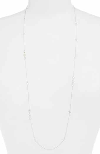 Lafonn Long Simulated Diamond Station Necklace