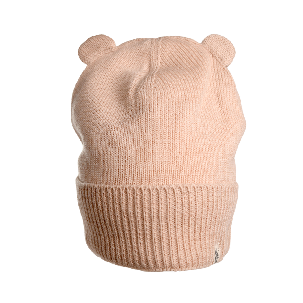 Nirvanna Designs Bear Cub Ears Hat In Pink Quartz