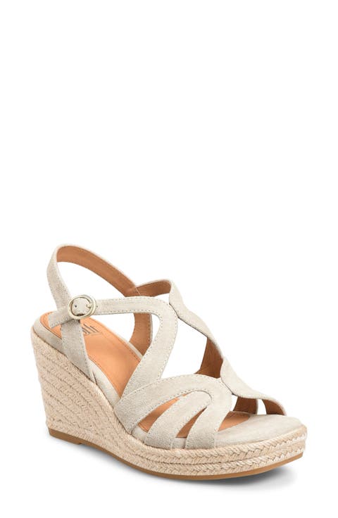 Norma Slingback Espadrille Platform Wedge Sandal (Women)